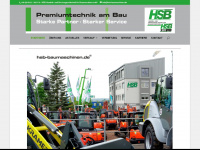 hsb-baumaschinen.de Webseite Vorschau