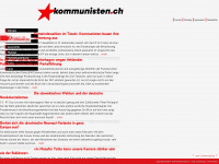 kommunisten.ch Webseite Vorschau