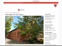 arbg-neuruppin.brandenburg.de Webseite Vorschau