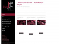 diskothek-mit-pep.de Webseite Vorschau