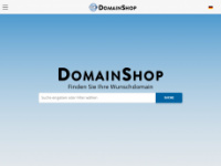 domainshop.de Webseite Vorschau