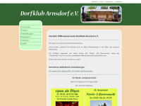 dorfklub-arnsdorf.de Webseite Vorschau