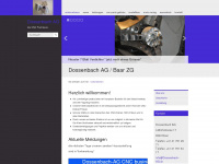 dossenbach-ag.ch Webseite Vorschau