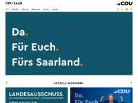 cdu-saar.de Webseite Vorschau