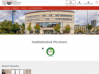 stadtbibliothek.pforzheim.de Webseite Vorschau