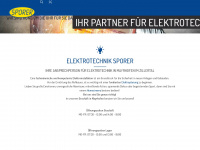 elektro-sporer.at Webseite Vorschau