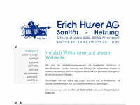 erich-huser.ch Webseite Vorschau