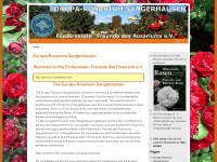 rosarium-sangerhausen.de Webseite Vorschau
