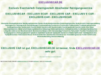 exclusivecar.de Webseite Vorschau