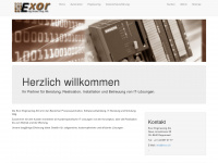 exor.ch Webseite Vorschau