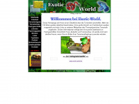 exotic-world.de Webseite Vorschau