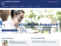 informationstechnik.hs-mannheim.de Webseite Vorschau