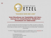 gaststaette-brauerei-etzel.de Webseite Vorschau