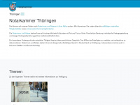 notarkammer-thueringen.de Webseite Vorschau