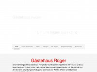 gaestehaus-rueger.de Webseite Vorschau