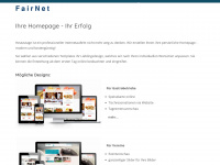 fairnet.ch Webseite Vorschau