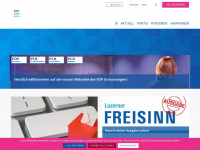 fdp-grosswangen.ch Webseite Vorschau