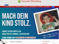 feuerwehr-glindenberg.de Webseite Vorschau