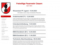 ff-ossarn.at Webseite Vorschau