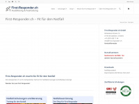 first-responder.ch Webseite Vorschau