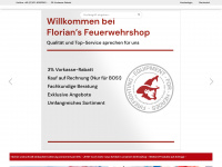 floriansfeuerwehrshop.com Webseite Vorschau
