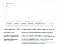fondsfinder.de Webseite Vorschau
