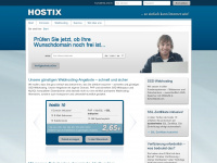 hostix.de Webseite Vorschau