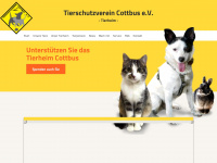 tierheim-cottbus.de Webseite Vorschau