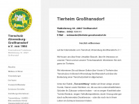 tierheim-grosshansdorf.de Webseite Vorschau