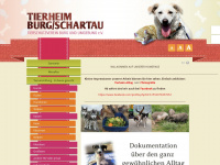 tierheim-burg.de Webseite Vorschau