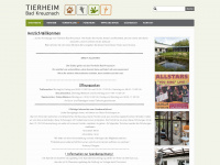 tierheim-bad-kreuznach.de Webseite Vorschau