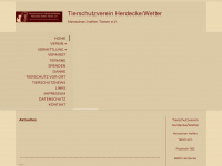 tierschutzverein-herdecke-wetter.de Webseite Vorschau