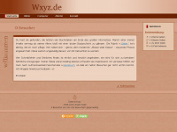 wxyz.de Webseite Vorschau
