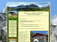 gaestehaus-achenwinkel.de Webseite Vorschau