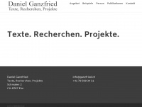 ganzfried.ch Webseite Vorschau