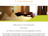 hotelbergfrieden.de Webseite Vorschau