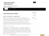gold-kanal.de Webseite Vorschau