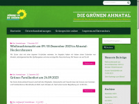 gruene-ahnatal.de Webseite Vorschau