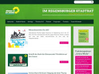gruene-stadtrat-regensburg.de Webseite Vorschau