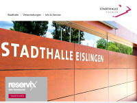 stadthalle-eislingen.de Webseite Vorschau
