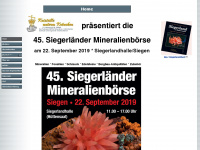 siegerlaender-mineralienboerse.de Webseite Vorschau