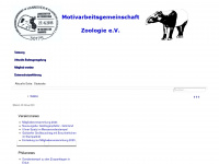 arge-zoologie.de Webseite Vorschau