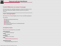 hausverwaltung-neuhaeuser.de Webseite Vorschau
