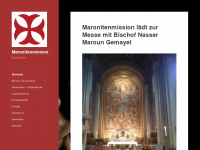 maronitenmission.de Webseite Vorschau