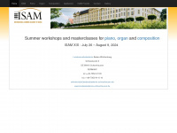 isam-masterclasses.de Webseite Vorschau