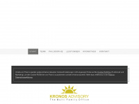 kronos-advisory.com Webseite Vorschau