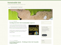 sustainableink.org Webseite Vorschau