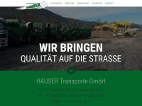 hausertransporte.at Webseite Vorschau