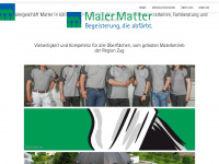 maler-matter.ch Webseite Vorschau