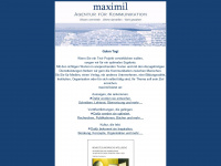 maximil.de Webseite Vorschau